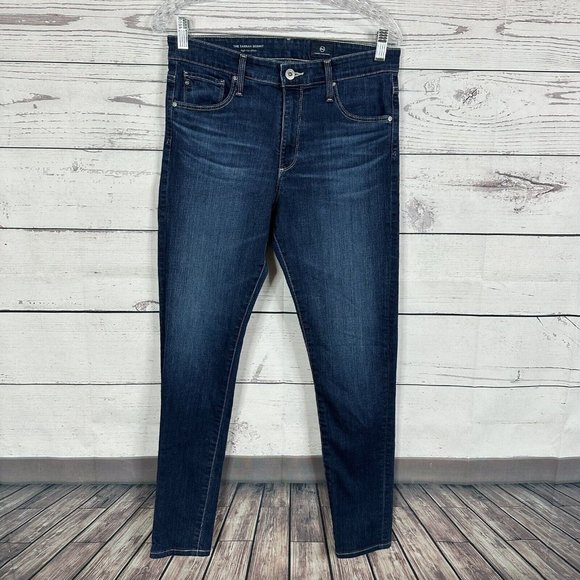 Ag Adriano Goldschmied Denim - AG Adriano Goldschmied Jeans Womens Size 29 Blue Farrah High Rise Skinny Stretch